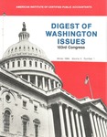 Digest of Washington issues, Winter 1994, vol. 5, no. 1 by American Institute of Certified Public Accountants. Washington Office Staff