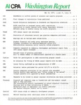 Washington report, vol. 6 no.12, May 16, 1977 by American Institute of Certified Public Accountants. and Wade S. Williams