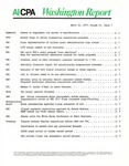 Washington report, vol. 6 no.7, April 11, 1977