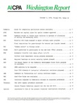 Washington report, vol. 7 no.32, October 2, 1978 by American Institute of Certified Public Accountants.