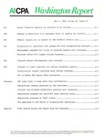 Washington report, vol. 9 no.10, May 5, 1980 by American Institute of Certified Public Accountants.