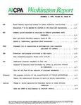 Washington report, vol. 9 no.36, November 3, 1980 by American Institute of Certified Public Accountants.