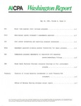 Washington report, vol. 10 no.12, May 18, 1981 by American Institute of Certified Public Accountants.
