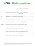 Washington report, vol. 10 no.19, July 6, 1981 by American Institute of Certified Public Accountants.