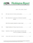 Washington report, vol. 10 no.23, August 3, 1981 by American Institute of Certified Public Accountants.