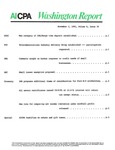 Washington report, vol. 10 no.36, November 2, 1981 by American Institute of Certified Public Accountants.