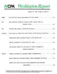 Washington report, vol. 10 no.48, January 25, 1982 by American Institute of Certified Public Accountants.