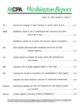 Washington report, vol. 11 no.27, August 30, 1982 by American Institute of Certified Public Accountants.