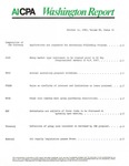 Washington report, vol. 11 no.33, October 11, 1982 by American Institute of Certified Public Accountants.