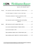 Washington report, vol. 12 no.5, March 28, 1983 by American Institute of Certified Public Accountants.