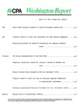 Washington report, vol. 12 no.9, April 25, 1983 by American Institute of Certified Public Accountants.