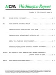 Washington report, vol. 12 no.38, November 14, 1983 by American Institute of Certified Public Accountants.
