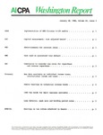 Washington report, vol. 14 no.45, January 20, 1986 by American Institute of Certified Public Accountants.