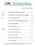 Washington report, vol. 15 no.12, May 19, 1986 by American Institute of Certified Public Accountants.