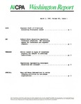 Washington report, vol. 16 no.1, March 2, 1987 by American Institute of Certified Public Accountants.
