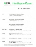 Washington report, vol. 16 no.10, May 1, 1987 by American Institute of Certified Public Accountants.
