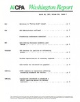 Washington report, vol. 16 no.5, March 30, 1987 by American Institute of Certified Public Accountants.