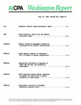 Washington report, vol. 16 no.22, July 27, 1987 by American Institute of Certified Public Accountants.