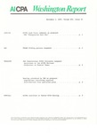Washington report, vol. 16 no.35, November 2, 1987 by American Institute of Certified Public Accountants.