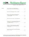Washington report, vol. 16 no.41, December 14, 1987 by American Institute of Certified Public Accountants.