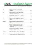 Washington report, vol. 17 no.10, May 2, 1988 by American Institute of Certified Public Accountants.