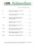Washington report, vol. 17 no.11, May 9, 1988 by American Institute of Certified Public Accountants.