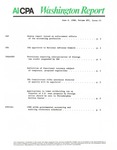 Washington report, vol. 17 no.15, June 6, 1988 by American Institute of Certified Public Accountants.
