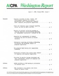 Washington report, vol. 17 no.2, March 7, 1988 by American Institute of Certified Public Accountants.
