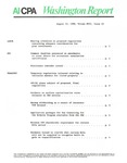 Washington report, vol. 17 no.25, August 15, 1988 by American Institute of Certified Public Accountants.