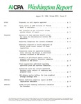 Washington report, vol. 17 no.27, August 29, 1988 by American Institute of Certified Public Accountants.