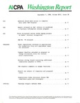 Washington report, vol. 17 no.28, September 5, 1988 by American Institute of Certified Public Accountants.
