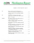 Washington report, vol. 17 no.29, September 12, 1988 by American Institute of Certified Public Accountants.