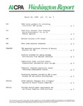 Washington report, vol. 17 no.5, March 28, 1988 by American Institute of Certified Public Accountants.