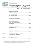 Washington report, vol. 18 no.23, August 7, 1989