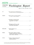 Washington report, vol. 18 no.25, August 21, 1989