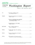 Washington report, vol. 18 no.36, November 13, 1989