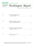 Washington report, vol. 18 no.37, November 20, 1989 by American Institute of Certified Public Accountants.