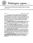 Washington reports, vol. 1 no.1, May 27, 1966 by American Institute of Certified Public Accountants. Washington Division