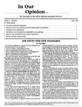 In our opinion… , vol. 4 no. 2, April, 1988 by American Institute of Certified Public Accountants. Auditing Standards Division