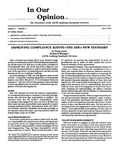 In our opinion… , vol. 5 no. 2, April, 1989 by American Institute of Certified Public Accountants. Auditing Standards Division