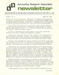 Accounting Research Association Newsletter, Volume I, Number 4, August 27, 1968 by American Institute of Certified Public Accountants. Accounting Research Association