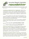 Accounting Research Association Newsletter, Volume II, Number 1, January 17, 1969