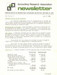 Accounting Research Association Newsletter, Volume II, Number 5, July 17, 1969