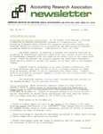 Accounting Research Association Newsletter, Volume II, Number 7, November 3, 1969