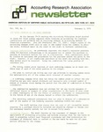 Accounting Research Association Newsletter, Volume III, Number 1, February 2, 1970