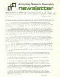 Accounting Research Association Newsletter, Volume III, Number 4, August 3, 1970