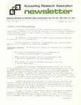 Accounting Research Association Newsletter, Volume IV, Number 1, January 13, 1971