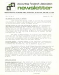 Accounting Research Association Newsletter, Volume IV, Number 2, January 27, 1971