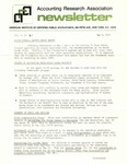 Accounting Research Association Newsletter, Volume V, Number 4, May 5, 1972