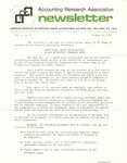 Accounting Research Association Newsletter, Volume V, Number 8, October 12, 1972